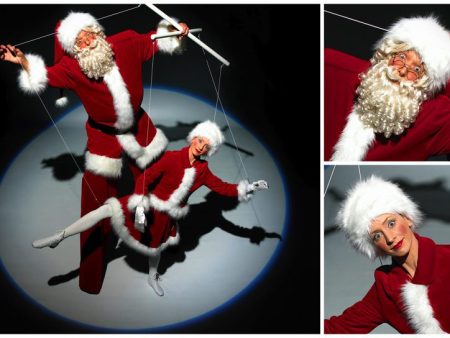 Betoverende Kerst Marionette: Mobiele winteranimatie met stelten, klassiek ballet en interactie. Verrijk uw evenement met magie!