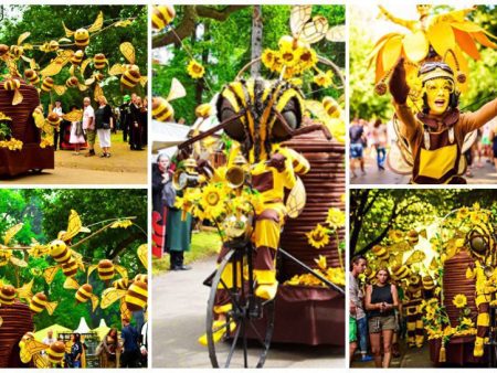 Ervaar de betovering van de Betoverende Bijen Parade - een dansend eerbetoon aan de natuur, duurzaamheid en het behoud van bijen!