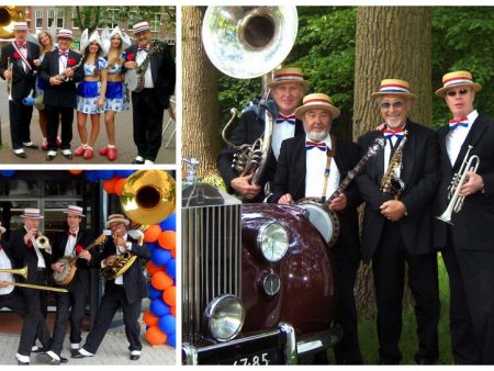 Boek het Hollands in Smoking Dixieland Looporkest voor een onvergetelijk evenement. Breed repertoire, flexibele bezetting. Swingend of ontspannen, het perfecte geluid voor uw feest!